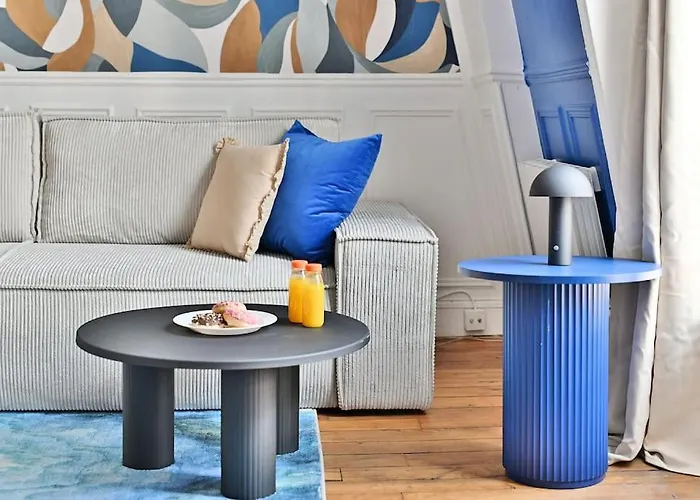 Paisible Centre De - Bleu 아파트 *